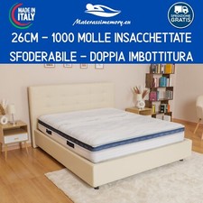 Materasso Molle Insacchettate e Memory ALOE SPRING alto 26 cm Detraibile