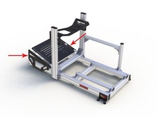 Piastre laterali pedaliera sim racing