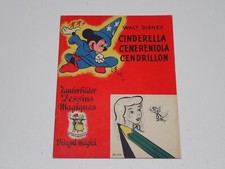 CENERENTOLA WALT DISNEY ALBUM DISEGNI MAGICI EDIZIONE JESCO PARIGI