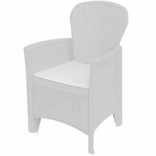 Sedia in resina con cuscino