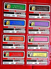 schede TELECOM serie completa 8 pezzi LE AVVENTURE DI PINOCCHIO -- NUOVA