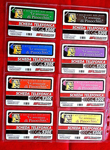 Schede telecom serie - serie, completa