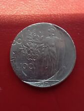 Moneta varietà/eccezione 100 lire 1957
