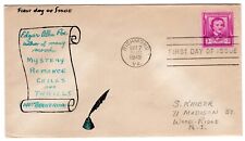 #986 Edgar Allen Poe 1949 FDC