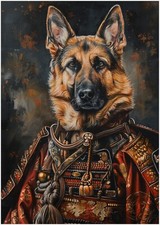 Puzzle pastore tedesco samurai 300/500/1000 pezzi