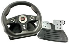 GameStop GS PlayStation 2 BB-031 volante da corsa cablato e pedali testati