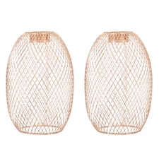 2 Pcs Abat Jour Metal