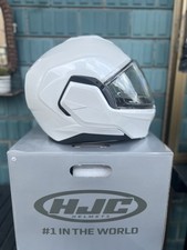 HJC  i100  XS CASCO MOTO MODULARE REVERSIBILE BIANCO