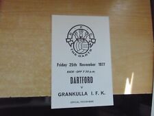 Amichevole 1977/8 Dartford v Grankulla IFK Finlandia