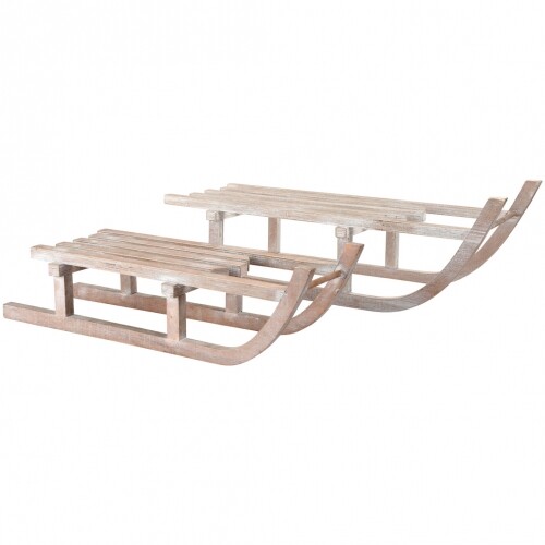 Slitta decorativa legno - decorativa, in