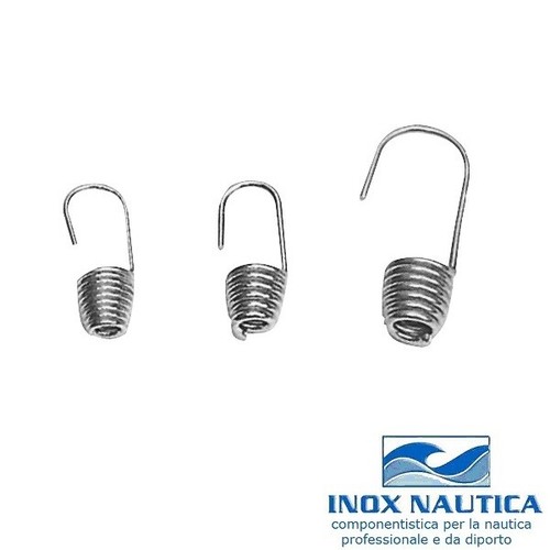 Gancio inox per corda elastica - gancio,