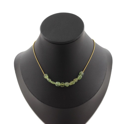 Collana perle apatite verde - collana, 10