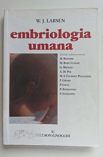 Embriologia umana copertina - umana,