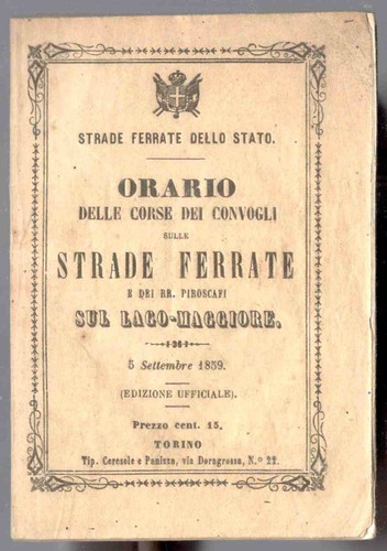 1859 orario strade ferrate - ferrate,