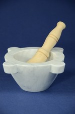 Mortaio marmo Carrara 18 cm
