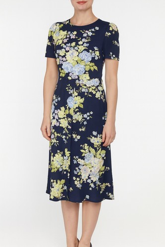 Abito donna floreale midi - , blu