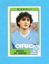 PANINI CALCIATORI 1984-85-Figurina n. 207- DE SIMONE -NAPOLI-NEW VELINA