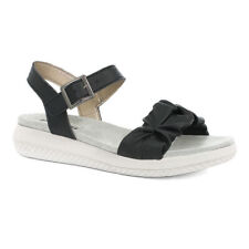 Inblu Sandali Donna Talent C/Zeppa, Cinturino e Fibbia - 014 (Nero)