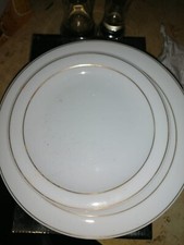 servizio completo piatti porcellana, bordo oro