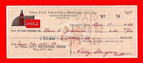 1952 coca cola tell - 1952,