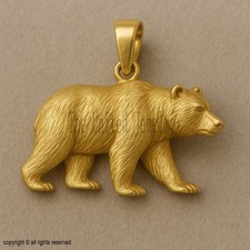 Ciondolo orso in argento