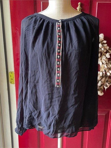 Blusa donna contadina marina