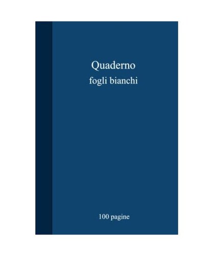 Quaderno fogli bianchi diario - quaderno,