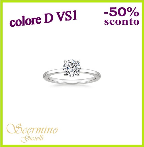 Anello solitario carati - anello,