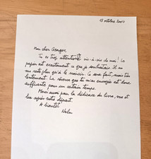 LETTRE D'ARTISTE LETTRE