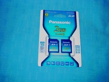 Panasonic Scheda di Memoria SD 2X 2GB Classic Originale NON APERTA