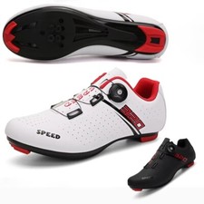 Scarpe Ciclismo Uomo Outdoor Strada Bici Lucchetto Scarpe Ciclismo Suola Rigida Booster Donna