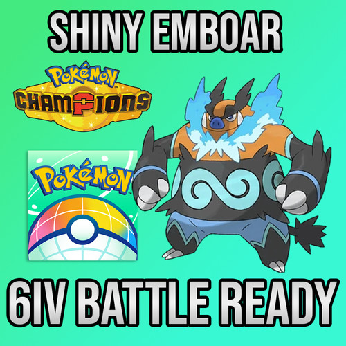 6iv shiny emboar battle - emboar,