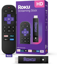 Roku Streaming Stick HD 2025 — Dispositivo di streaming HD per TV con telecomando vocale Roku
