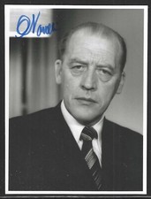 Odvar Nordli, Prime Minister of Norway 1976-1981, Autographed Photo