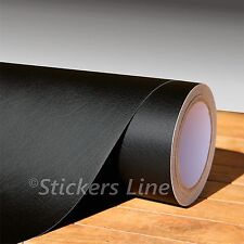 Pellicola PELLE nera cm 25x130 adesivo PELLE film black leather wrapping cuoio