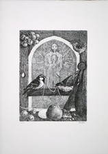 Enzo BELLINI, Acquaforte cm 50x35 (lastra cm 29,2x21,9) anno 1983 es: 125/150