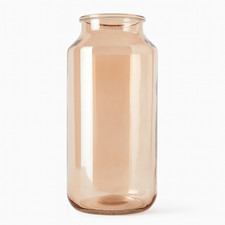 Vaso contenitore vetro dipinto