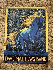 2025 Gorge Dave Matthews Band Weekend Poster. Blue Horse. In Hand. # 731/1200.