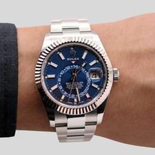 Rolex Sky-Dweller 326934 Blue FULL SET 2021 mai indossato fattura primo acquisto