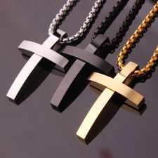 Catena ciondolo croce uomo