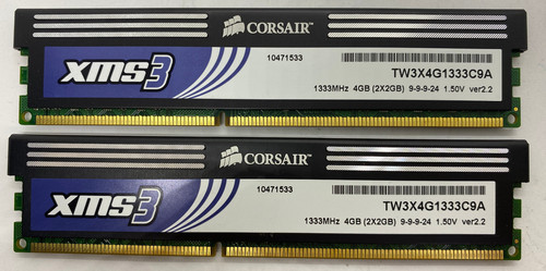 Corsair xms3 4gb - corsair, (2x2gb)