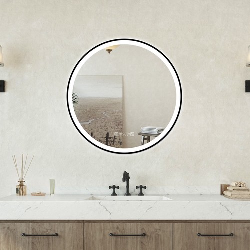 Specchio bagno tondo 80 cm - bagno,