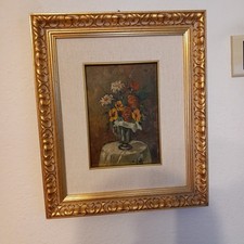 Nino Caffè " Vaso con fiori " cm. 14,5x20