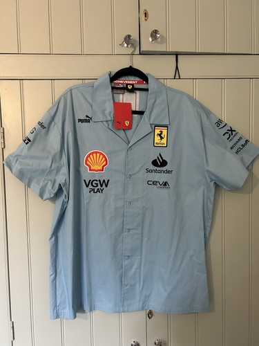 Ferrari puma miami camicia blu - puma,