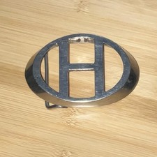 Fibbia per cintura H argento