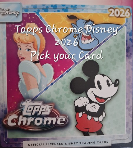 Topps chrome disney 2026 base - topps,