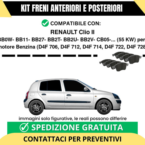 Pastiglie freno ant post - pastiglie,