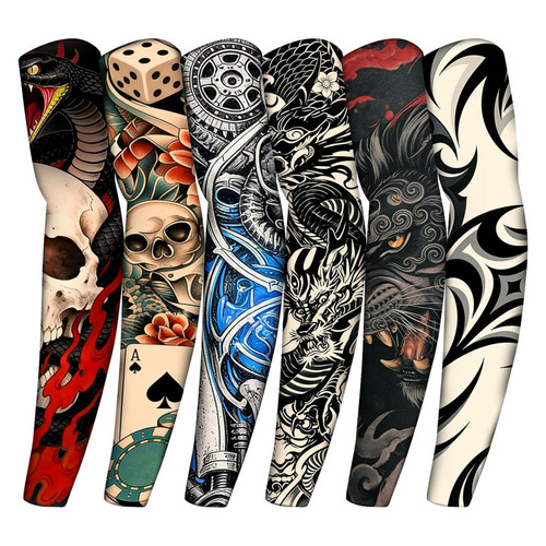Maniche per tatuaggi uomo 6pz - tatuaggi,