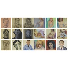 18 VINTAGE PAINTINGS AND