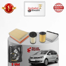 KIT TAGLIANDO 4 FILTRI E OLIO VW SHARAN II 2.0 TDI 110W 150CV DAL 2015 ->